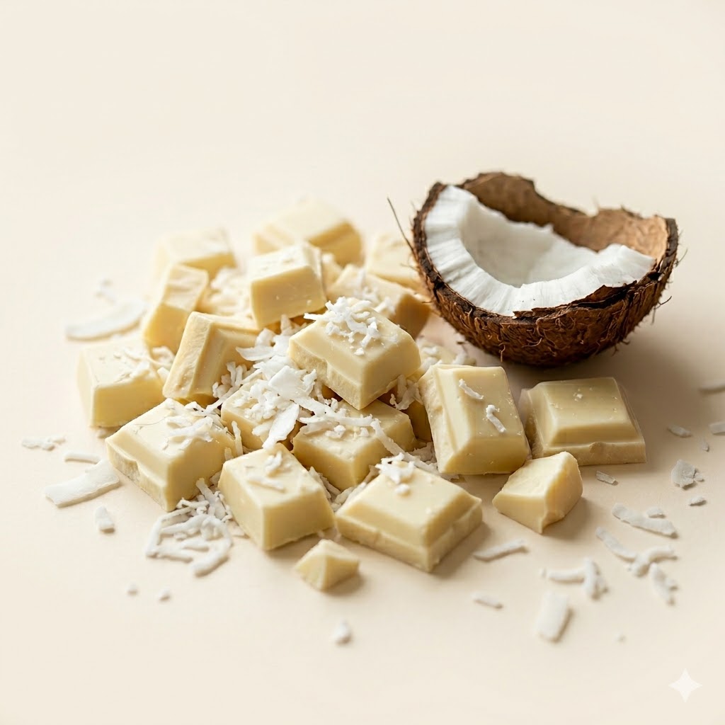 White chocolate and coconut